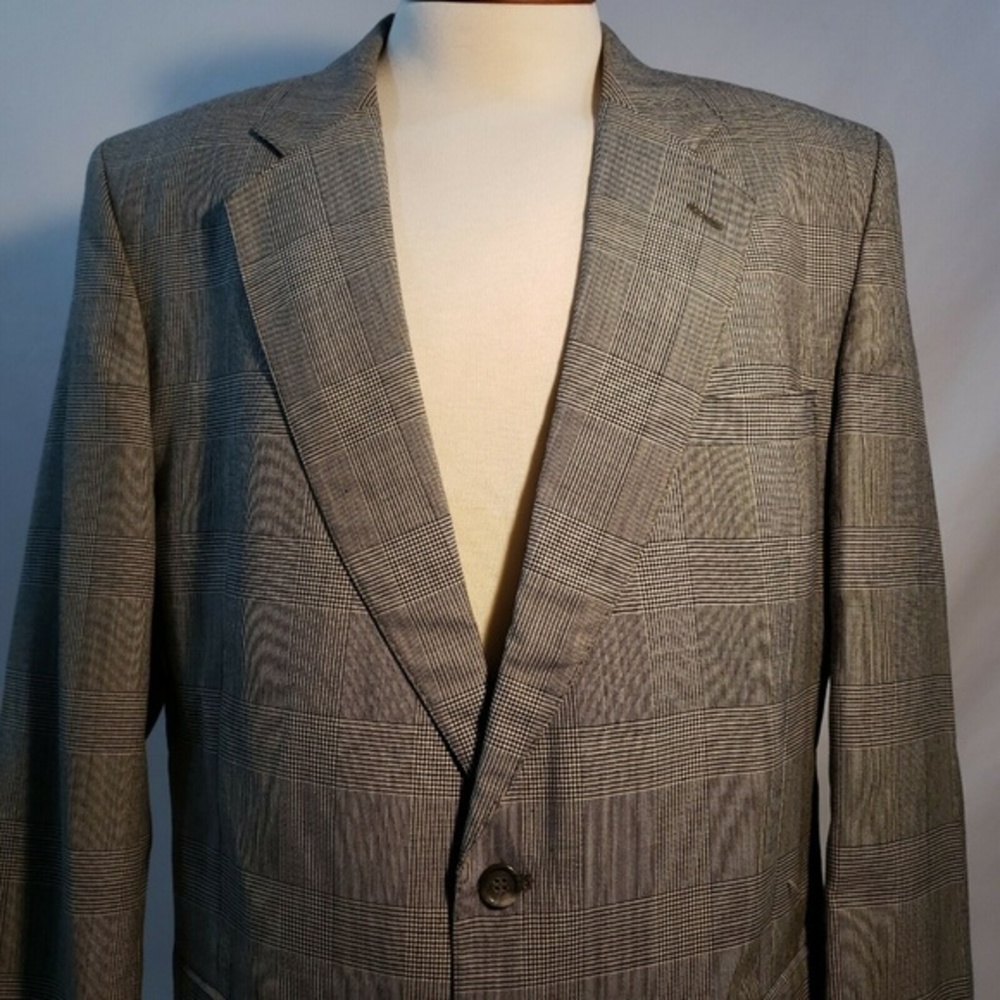 Boston traders Mens Sport Coat Jacket Size 42L Sil - Picture 3 of 8